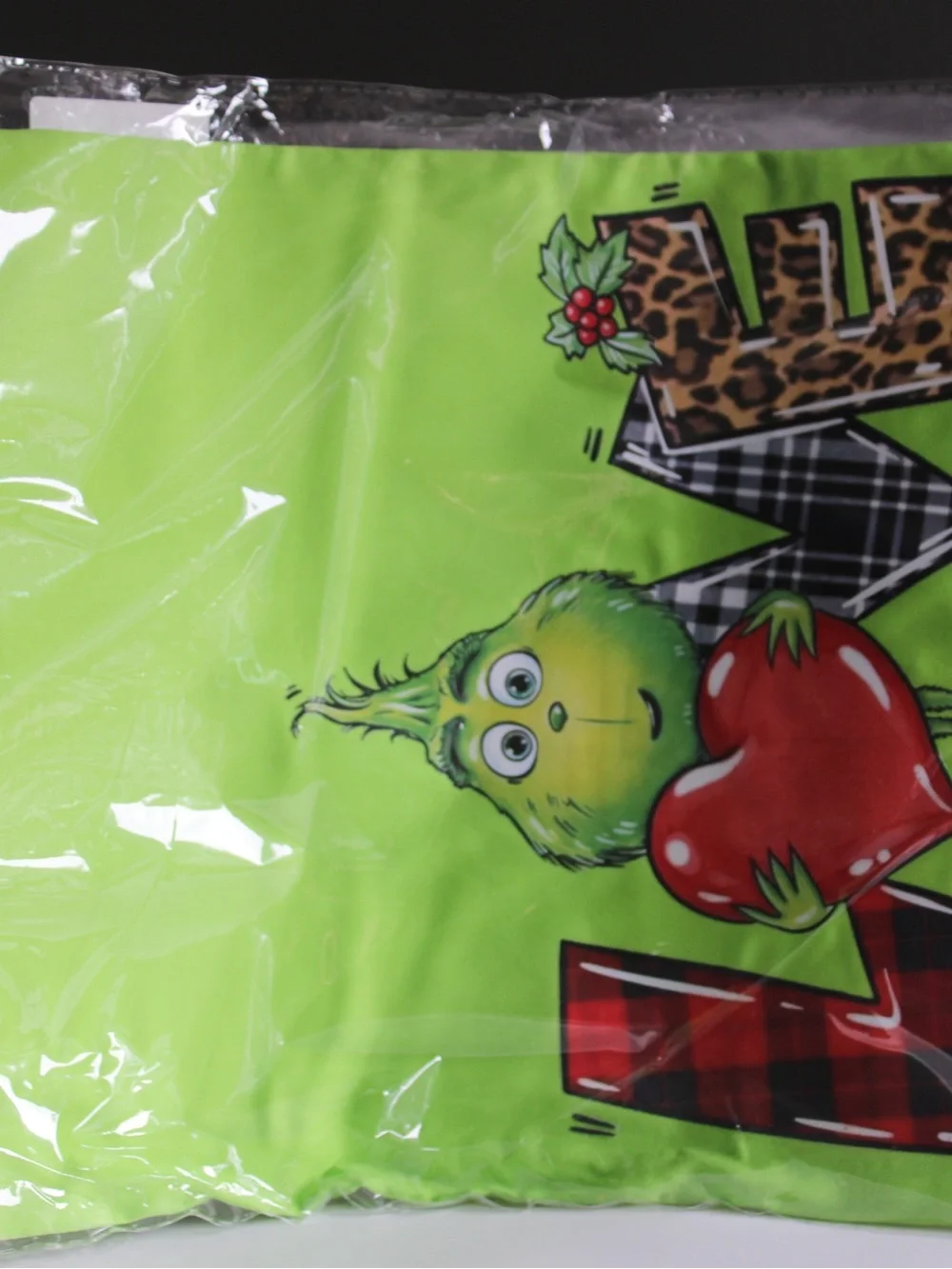 Grinch Green Decorative Pillowcase